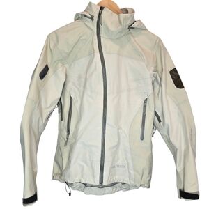 Arc'teryx Light Off-White Vintage Waterproof Hooded Shell Sidewinder Size S